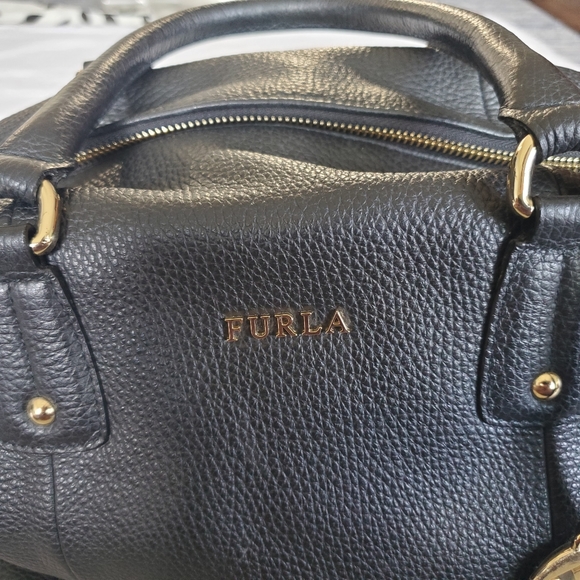 EUC Furla Black Top-Handle Bag - Picture 4 of 16
